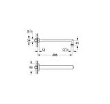 Grohe Rainshower® Tepe Duşu Dirseği 286 mm - 27709000