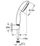 Grohe Vitalio Start 2 Akışlı El Duşu Seti 27950000