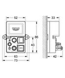 Grohe Rainshower F-digital Deluxe Bluetooth Unitesi BT-01A Apple ve Android Cihazlar İçin - 36371000