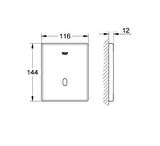 Grohe Tectron Skate Fotoselli Ankastre Pisuar Valfi Kumanda Paneli Pilli - 37324001