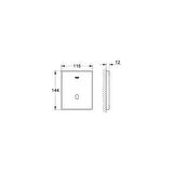 Grohe Fotoselli Pisuar Valf Kapağı Ankastre Sistem Pilli 37324SD1