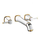 Grohe Grandera 3 Delikli Duvardan Lavabo Bataryası - 20414IG0