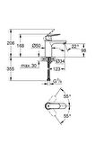 Grohe Eurosmart Cosmopolitan 23327000 Tek Kumandalı Lavabo Bataryası-M