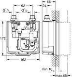 Grohe Euroeco Cosmopolitan E Mavi Banyo Bataryası