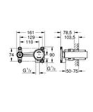 Grohe Eurodisc Joy Tek Kumandalı Lavabo Bataryaları İçin İç Gövde - 23429000