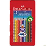 Faber-Castell Grip 2001 Metal Kutu Boya Kalemi 12 Renk