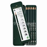 Faber Castell 9000 Dereceli Kalem Seti 6'lı Metal Kutu