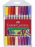 Faber-Castell Çift Taraflı Keçeli Kalem 20 Renk