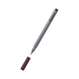 Faber Castell Renkli Grip Finepen Kahverengi - 3 adet