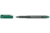 Faber Castell 1525 Permanent Kalem - Asetat Kalemi M Yeşil - 3 adet
