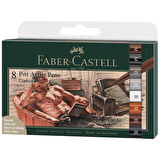 Faber Castell 8'li Klasik Renkler Pitt Artist Pen Fırça Uçlu Kalem 15524