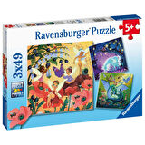 Ravensburger Sanat 3x49 Parça Çocuk Puzzle