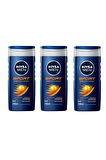 Nivea Duş Jeli Men Sport Clean 250 ml	( 3 Adet )=(250 Ml X 3 Adet =750 Ml )