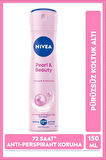 Kadın Sprey Deodorant Pearl&Beauty 150ml,72 Saat Anti Perspirant Koruma, Pürüzsüz Koltuk Altı