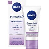 Nivea Essentials 24h Hassas Ciltler İçin Su Bazlı Yağsız SPF15 Nemlendirici Yüz Bakım Kremi 50 ml