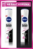 Invisible Black&White Clear Kadın Deodorant Sprey 150 Ml 2'li Avantaj Paketi