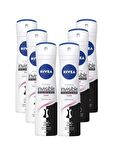Nivea Deodorant Sprey Invisible Black&White Clear 150ml Kadın X 6 Adet