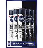 NIVEA MEN Black & White Invisible Original Sprey Deodorant x 5 ADET