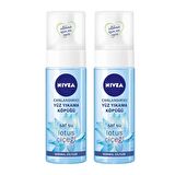 Nivea Normal Cilt için Canlandırıcı Lotus Çiçeği Yüz Temizleme Köpüğü 2x150 ml 