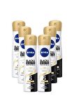 Nivea Kadın Deodorant Black White Invisible İpeksi Pürüzsüzlük 150 ML - 6'lı Avantaj Paketi