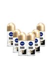 Nivea Kadın Roll On Invisible Black White İpeksi Pürüzsüzlük 50 ML - 6'lı Avantaj Paketi