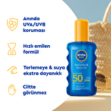 Nivea Sun Spray F50 Koruma & Ferahlık Suya Dayanıklı Transparan Güneş Spreyi 200 Ml