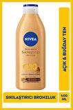 Q10 Sıkılaştırıcı Ve Kademeli Bronzlaştırıcı Vücut Losyonu 400ml, 7 Günde Sıkılaş, Açık Buğday Ten