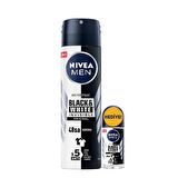 Nivea Deodorant Invisible Black&White Orijinal Men 150 Ml + Mini Roll-On 25 Ml Set