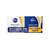 Nivea Yaşlanma Karşıtı Hyalüronik Asit 50 Yaş Gece-Gündüz Yüz Serumu 50 ml Bakım Seti 