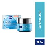 Nivea Hydra Skin Effect Tüm Cilt Tipleri İçin Hyalüronik Asitli Su Bazlı Yağsız Nemlendirici Yüz Bakım Jeli 50 ml