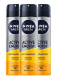 NIVEA MEN Active Energy 150ml x 3 ADET