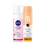 Nivea Kuru Cilt için Temizleyici Yüz Temizleme Köpüğü 150 ml & 8x4 Deodorant 150 ml 
