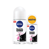 Nivea Deo Roll-On Black&White Clear Kadın 50 ml + Roll-On 25 Ml Set