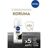 Nivea Kadın Roll On Invisible Black White İpeksi Pürüzsüzlük 50 ML - 4'lü Avantaj Paketi