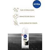 Nivea Kadın Roll On Invisible Black White İpeksi Pürüzsüzlük 50 ML - 4'lü Avantaj Paketi