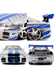 1:24 Hızlı Ve Öfkeli Arabalar Brian's 2002 Nissan Skyline Gt-r Bnr34