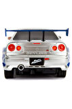 1:24 Uzaktan Kumandalı Fast & Furious Brian's 2002 Nissan Skyline Gt-r (bnr34)