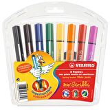 Stabilo Trio Scribbi Yaylı Uçlu 8 Renk Askılı Paket 3688-01