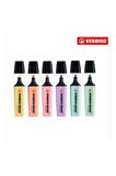 Boss Original Fosforlu İşaretleme Kalemi 6 Renk Set