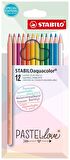 Stabılo Aquacolor Pastellove 12 Li 1612/7