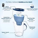 BRITA Marella XL Filtreli Su Arıtma Sürahisi – Mavi (3,5 L)