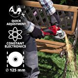 Einhell TE-AG 125 CE Devir Ayarlı Avuç Taşlama 1100 Watt