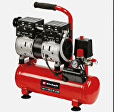 Einhell Sessiz Hava Kompresörü TE-AC 110/6 Silent Plus (550 W, maks. 8 bar, 6 l-Tank, 110 l/dakika emiş kapasitesi, motor hızı 1450 d/dak, manometre, hızlı bağlantı, yağsız) - 4020600