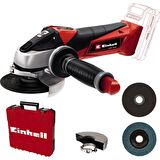 Einhell TE-AG 18/115 Li - Solo ACC Akülü Avuç Taşlama Aksesuar Setli (Akü ve Şarj Dahil Değil)