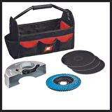 Einhell TC-AG 125/850 Kit Aksesuarlı Avuç Taşlama Usta Seti