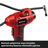 Einhell CE-CC 18 Li Akülü Araç Hava Kompresörü,  Akülü Hava Pompası 1x 2.0 Ah Akü