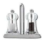 Peugeot Standlı Brasserie Karabiber ve Tuz Değirmen Seti 11 Cm