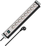 Brennenstuhl Premium-Line 8 Soketli Anahtarlı 3 Metre Kablolu  Server Dolabı Uyumlu 16 A Priz