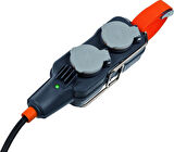 Brennenstuhl Power-Block Profeyonel Serisi H07RN-F 3G2.5 Kablolu 10 Metre 4 Soketli IP54 Lisanslı Uzatma Kablosu