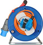 Brennenstuhl Camping Serisi CEE ve 230 V Çeviricili 25 Metre IP44 Dış Mekan Makara Kablosu